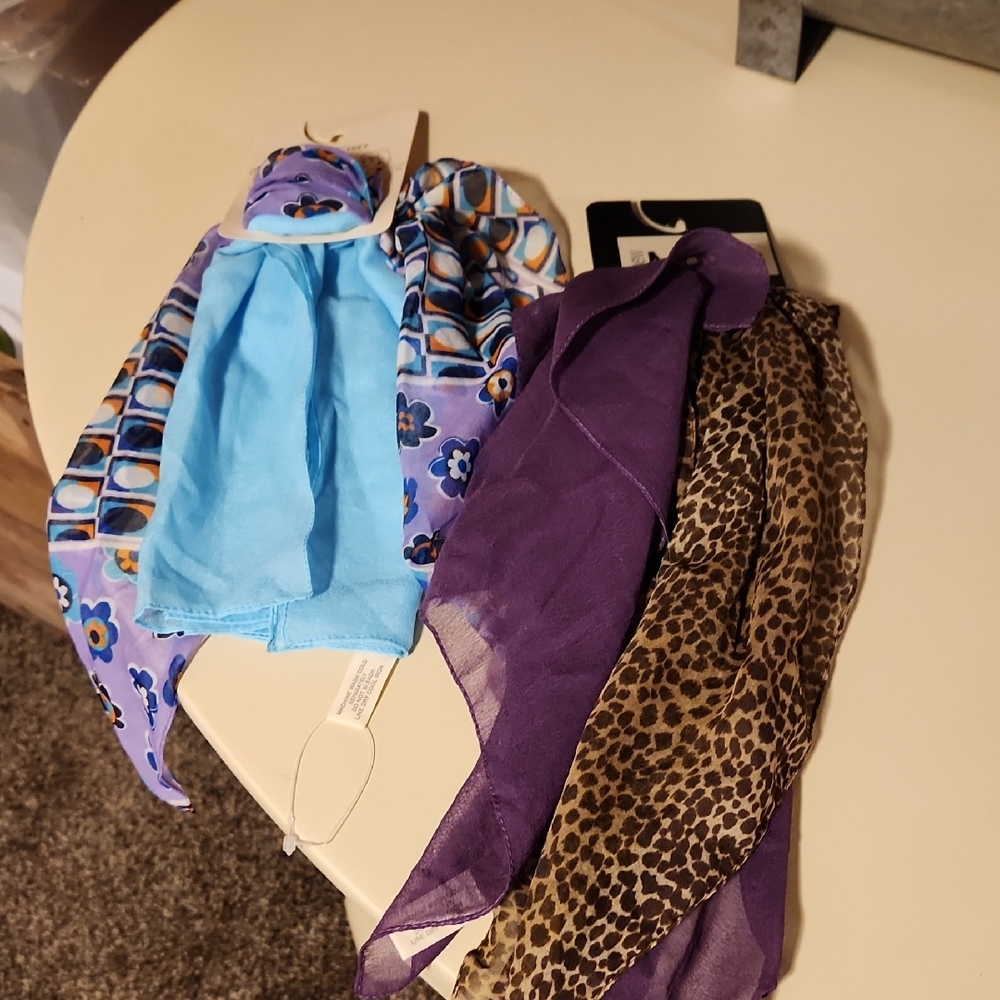 Colorful Patterned Scarves Set